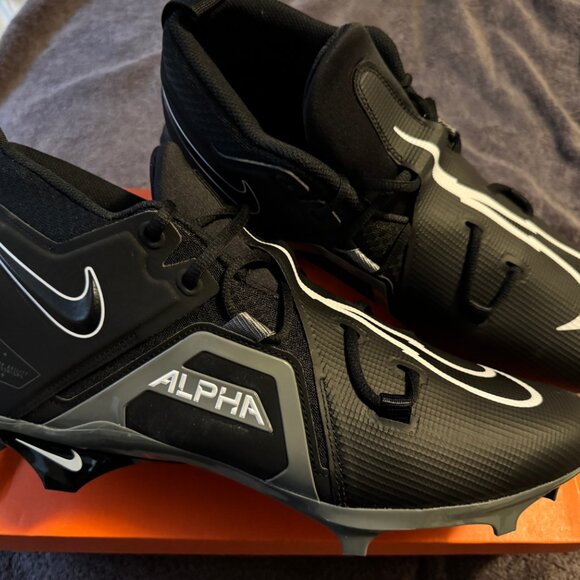 Nike Alpha Menace Pro 3, Black/White-iron Grey, size 14 - Picture 2 of 4